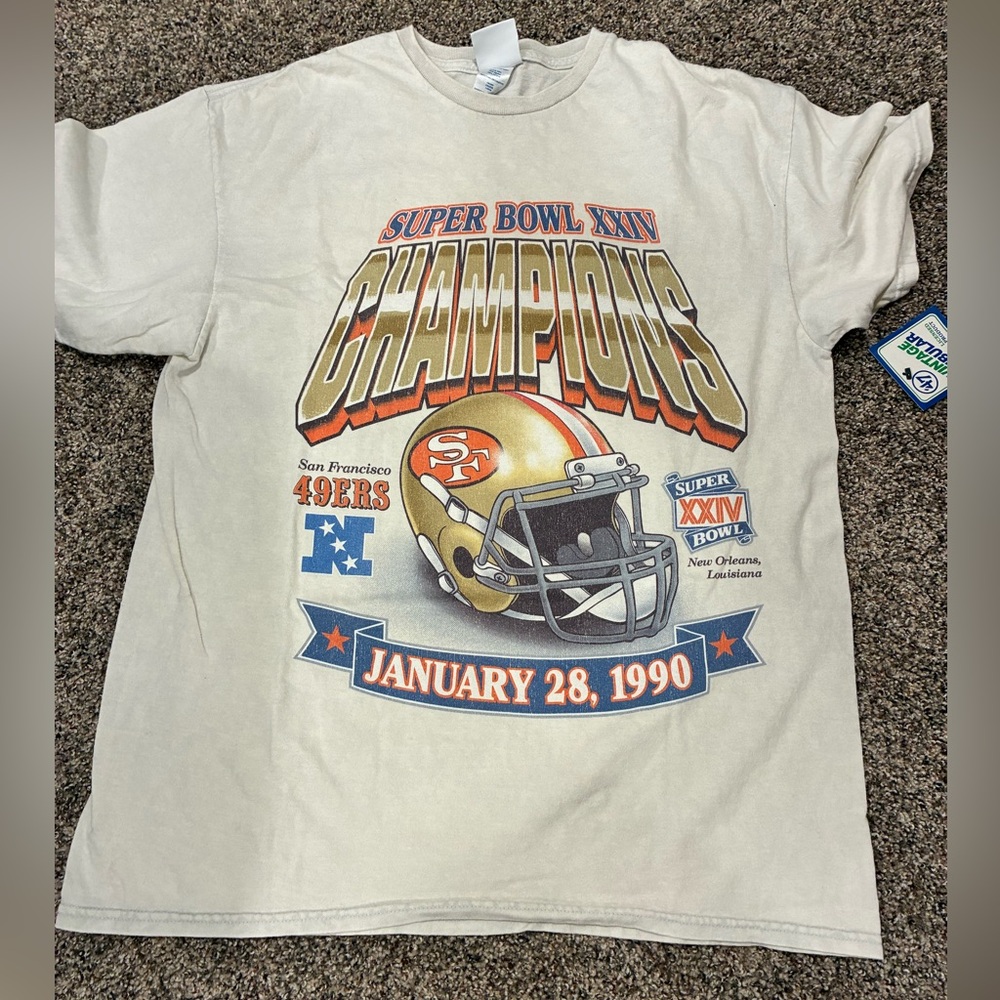 47 Brand Cream Super Bowl XXIV Champions Tee